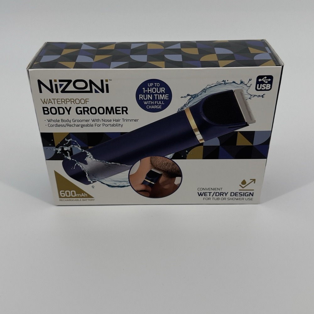 NIZONI Waterproof Body Groomer Trimmer USB Rechargeable Wet Dry Nose Hair Kit‎ - Picture 5 of 5